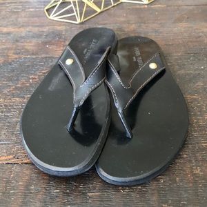 LV leather flip flop